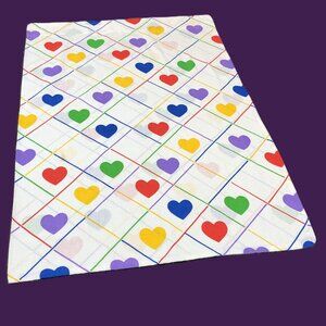 Vintage 80s SEARS Young at Heart Bedding SINGLE Standard Pillowcase - Rainbow